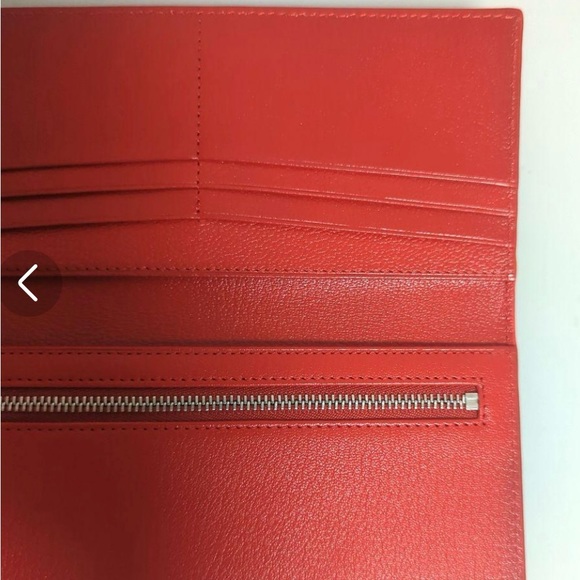 hide k 1896 RFID Leather Long Red Wallet - Picture 8 of 12